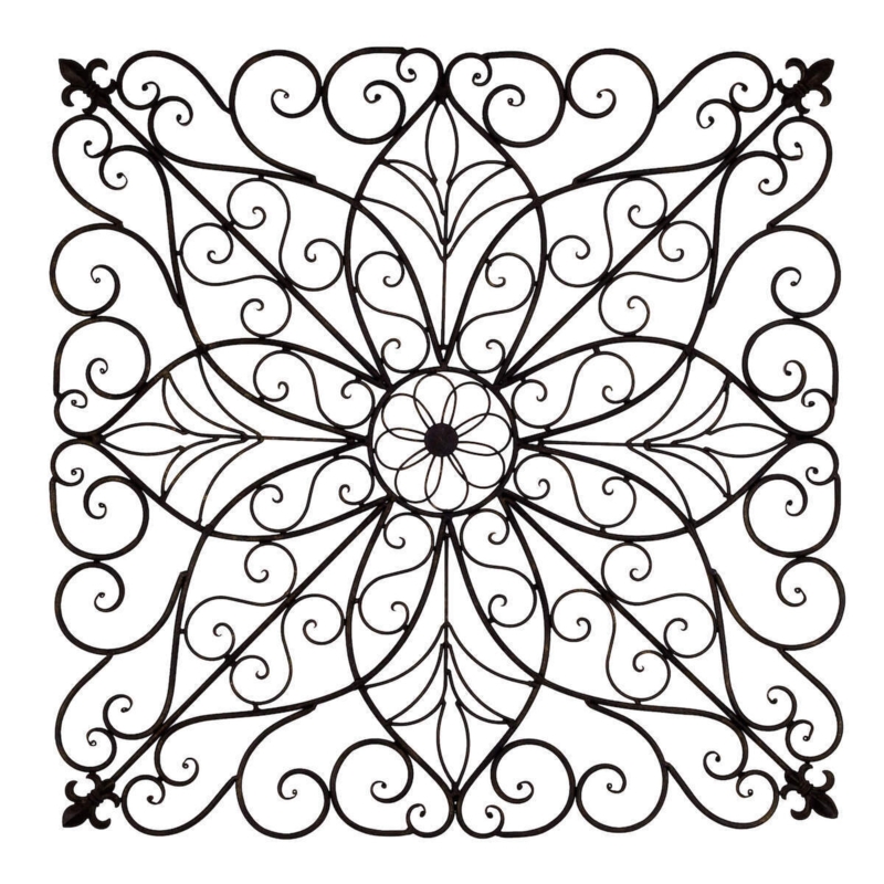Ain Water Resistant Iron Ornamental Wall Decor