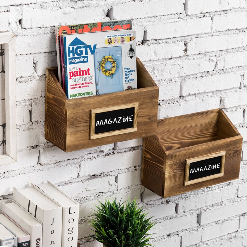Alejandrino Solid Wood Magazine Rack