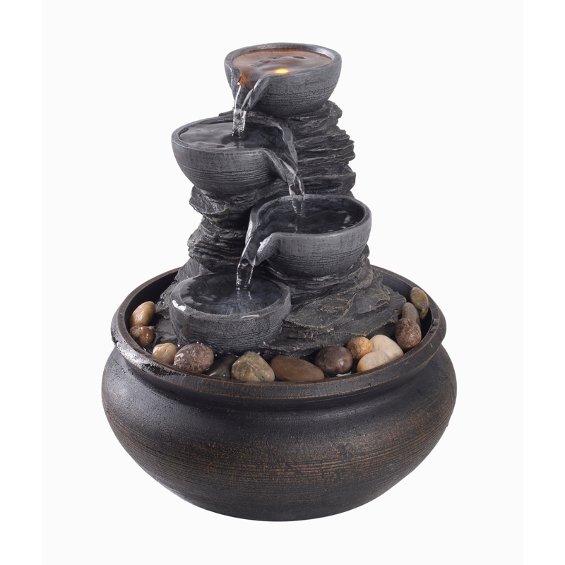 Aleverson Outdoor Weather Resistant Tabletop Fountain
