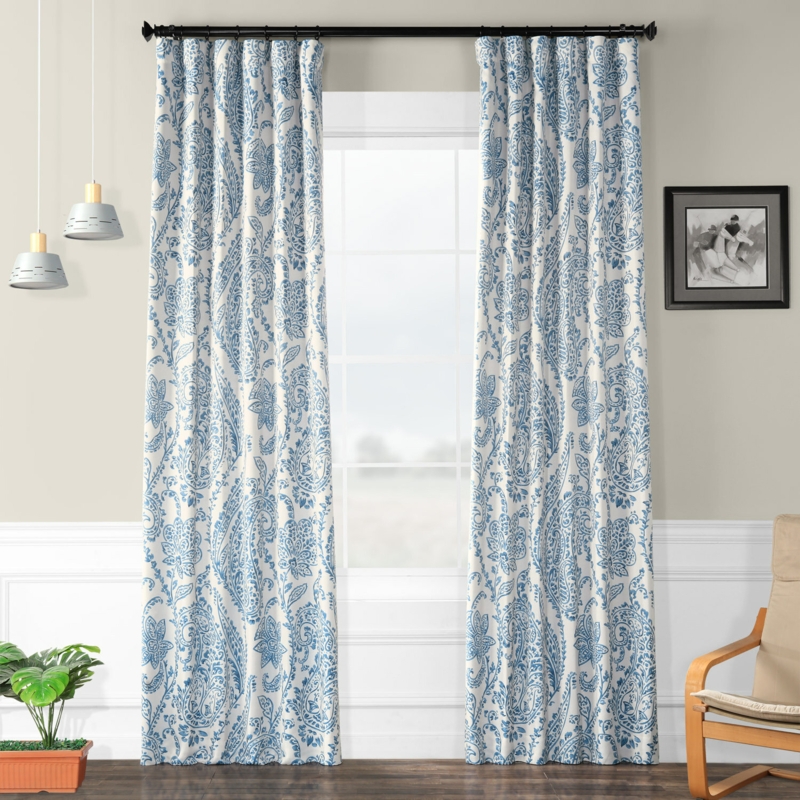 Alexiyana Vintage Paisley Room Darkening Curtains (1 Panel)