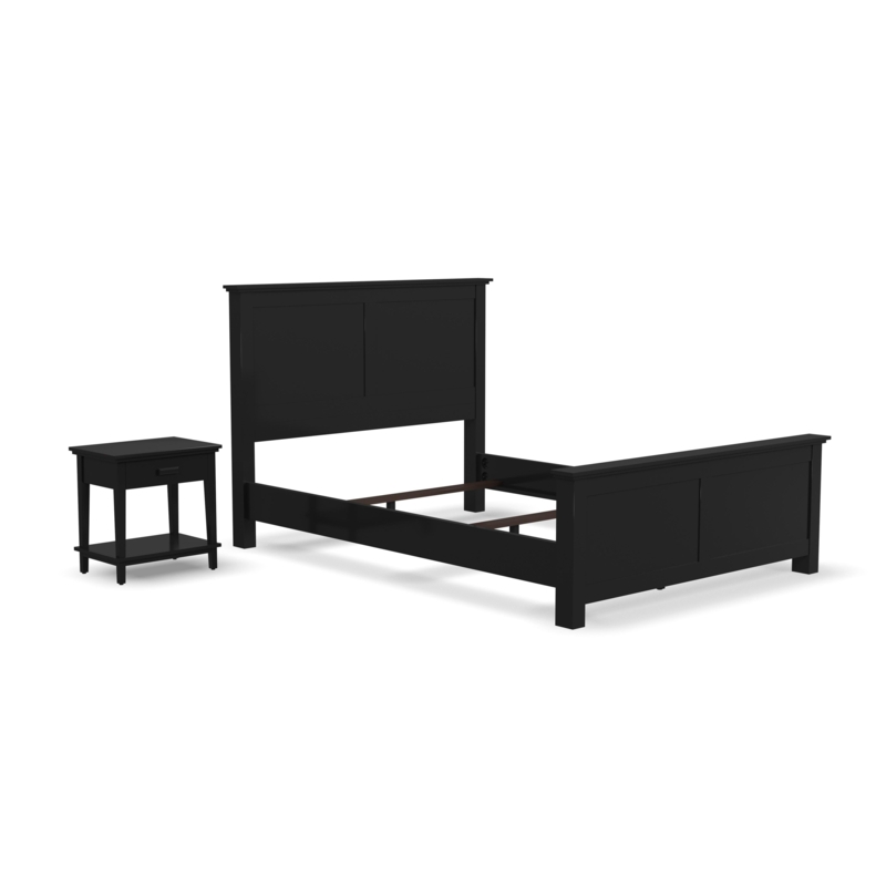 Aliyia Solid Wood Standard 2 Piece Bedroom Set