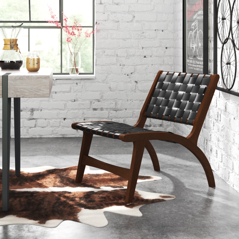 Allegheny Faux Leather Accent Chair