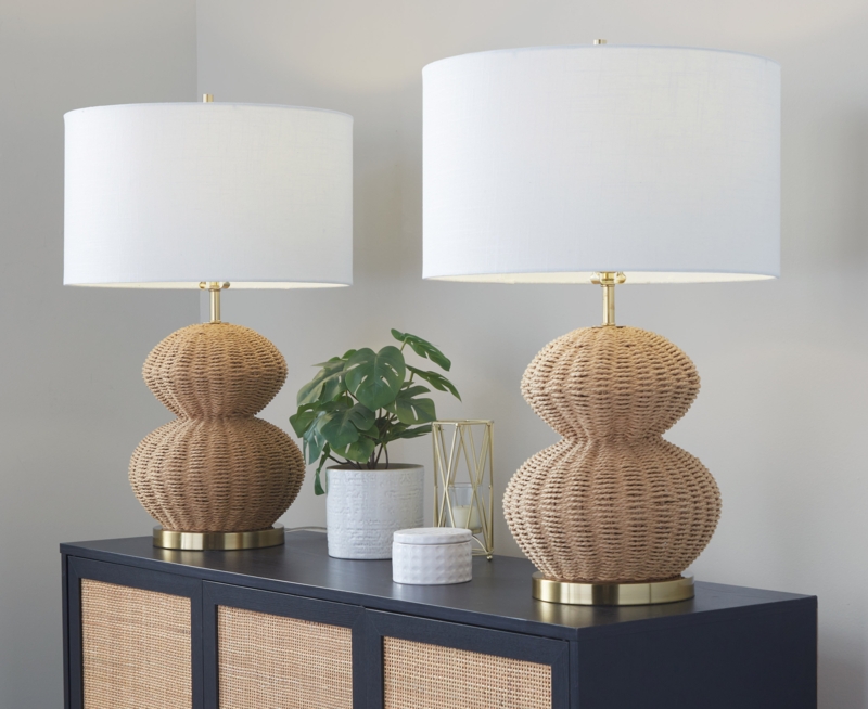 Alwin Wicker/Rattan Table Lamp