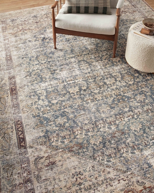 Amber Lewis x Loloi Georgie Teal / Antique Area Rug