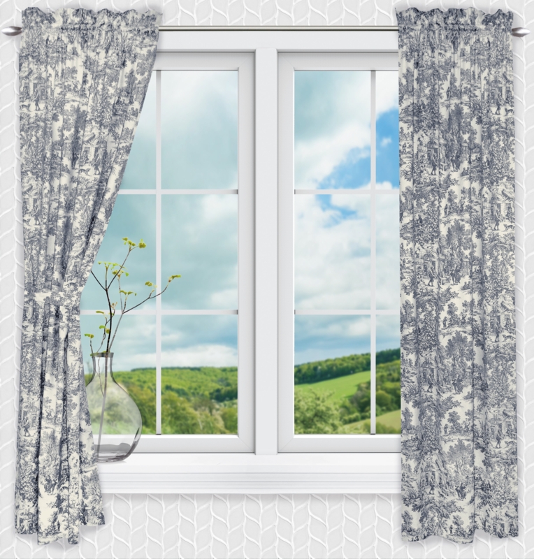Amelie Cotton Room Darkening Curtain Pair (Set of 2) | Foter