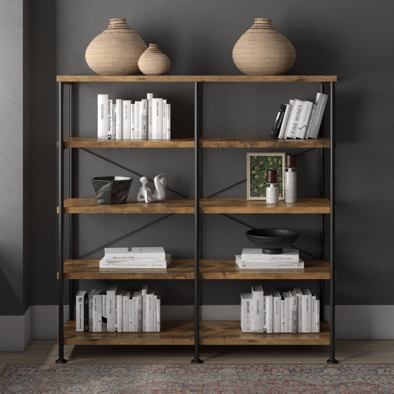 Analiese 4-shelf Open Etagere Bookcase