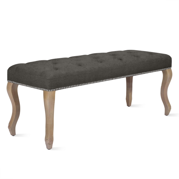 Archer Bench - Wash Oak 50" - Velvet Smoke