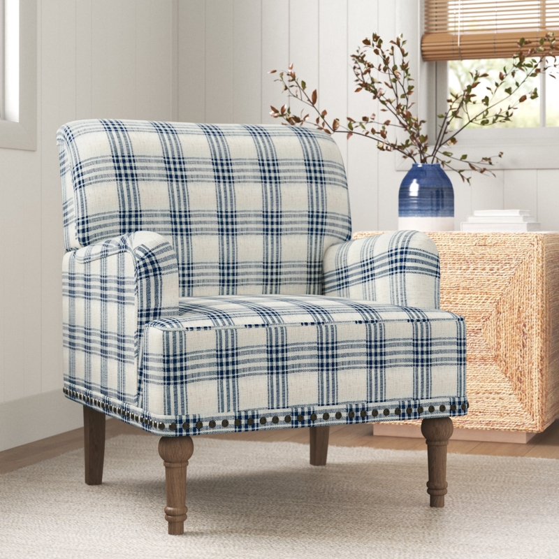Arching Upholstered Armchair