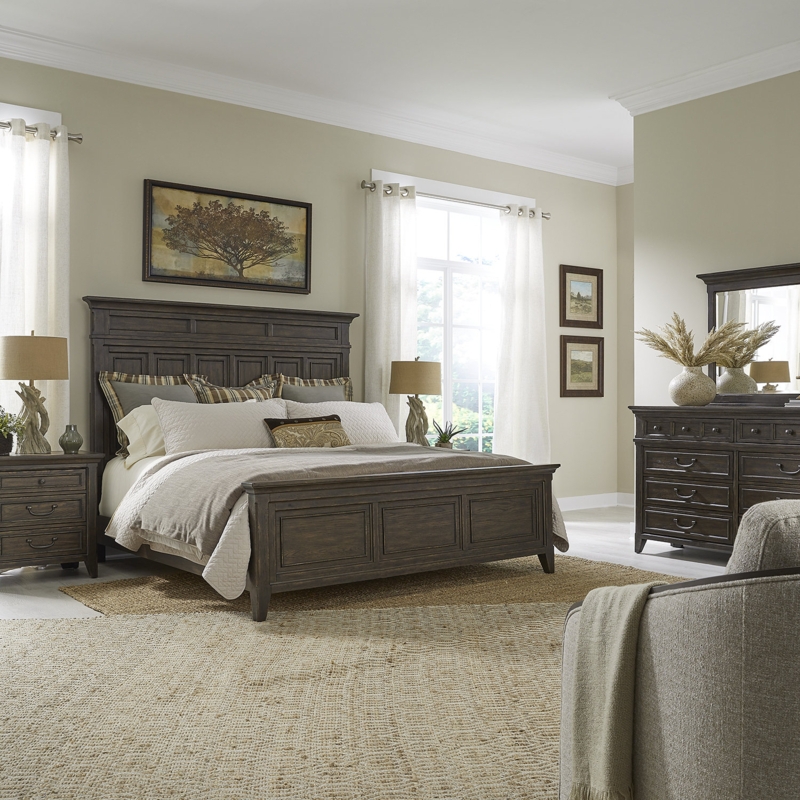 Arianni Queen Panel Bed, Dresser & Mirror, Night Stand