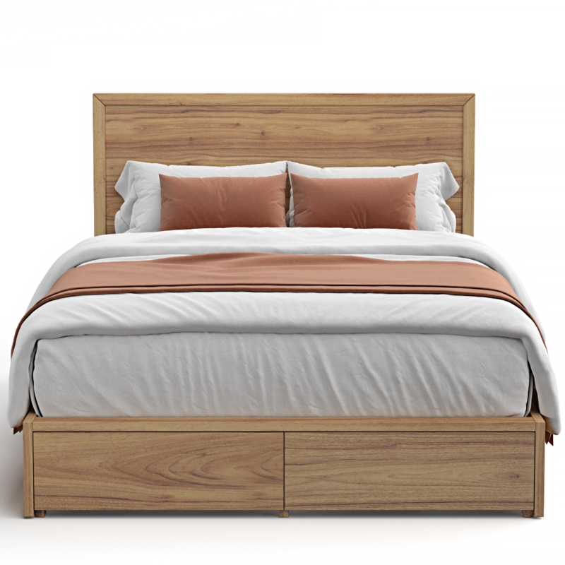 Ashleigh Solid Wood Platform Storage Bed