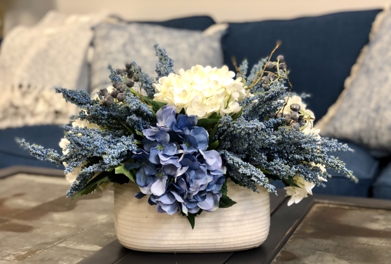 Assorted Hydrangea and Heather Arrangement