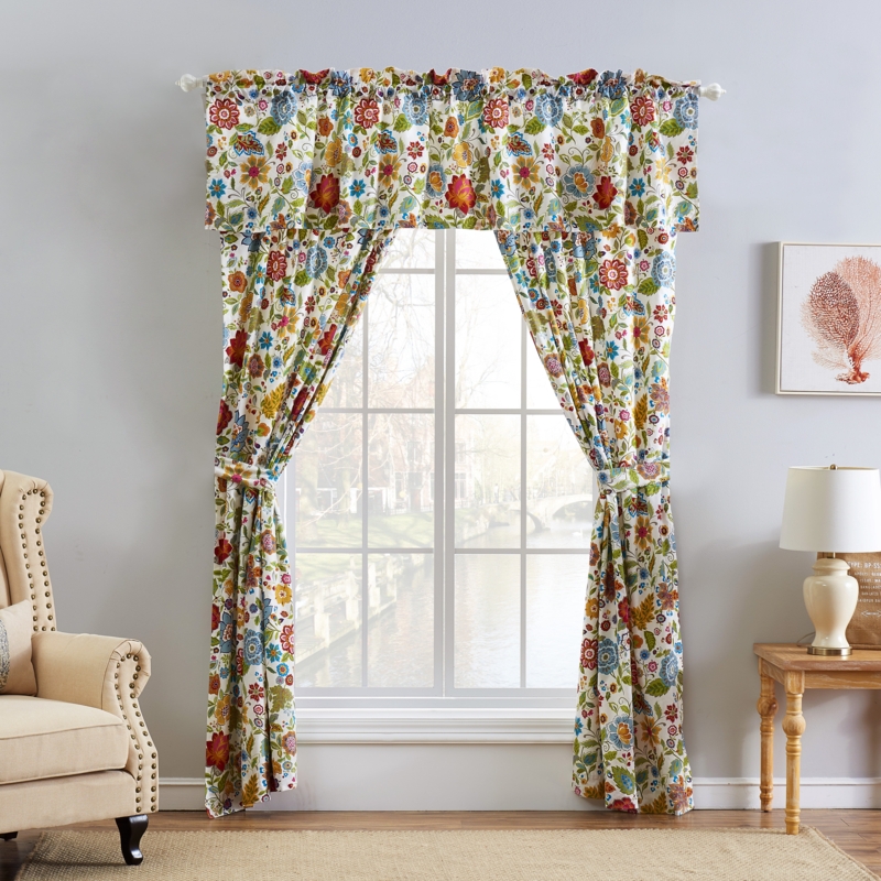 Astoria Polyester Semi-Sheer Curtain Pair (Set of 2)
