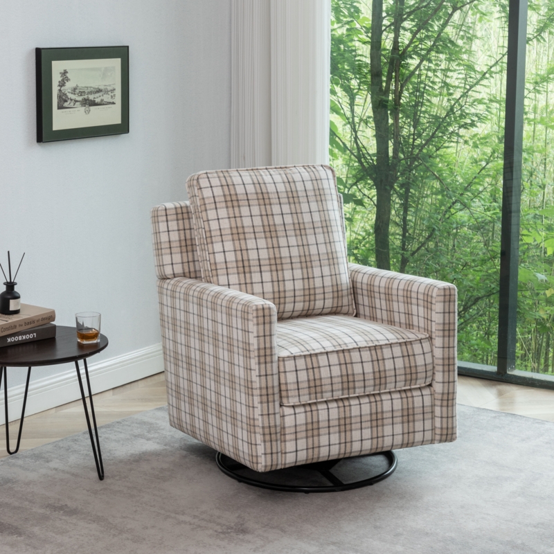 Badia 29.5'' Wide Glider Swivel Club Chair