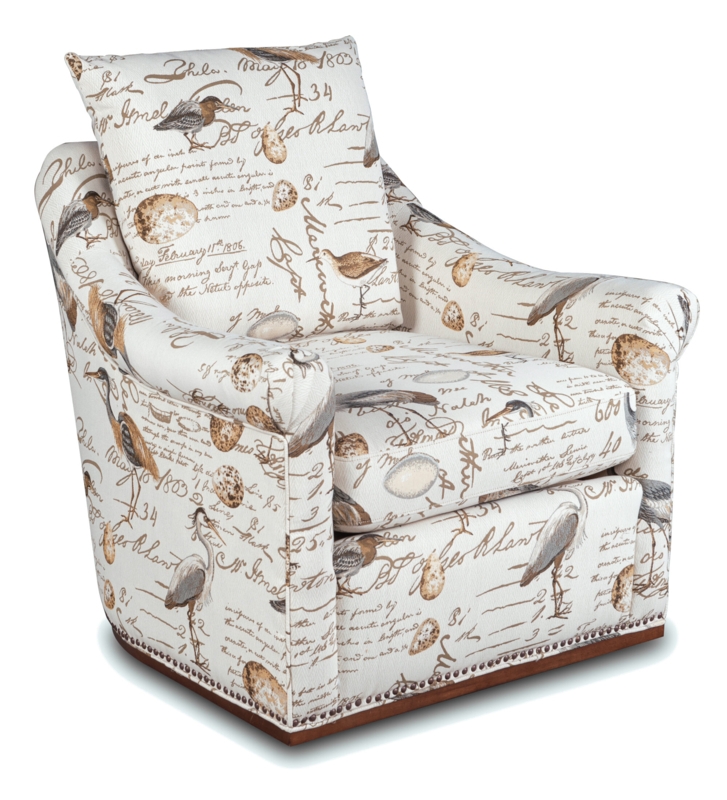 Balceta Slipcovered Swivel Armchair