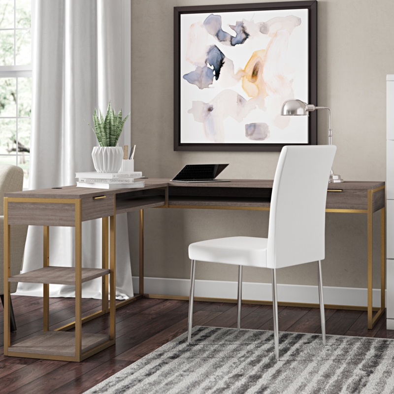 Barros L-Shaped Writing Desk