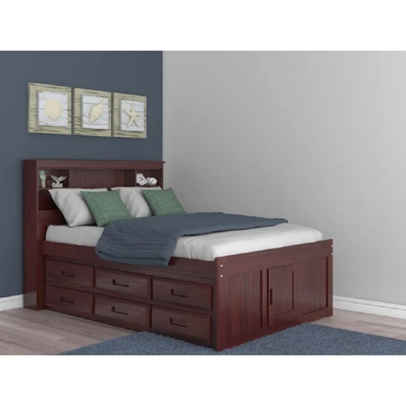 Oak Storage Bed