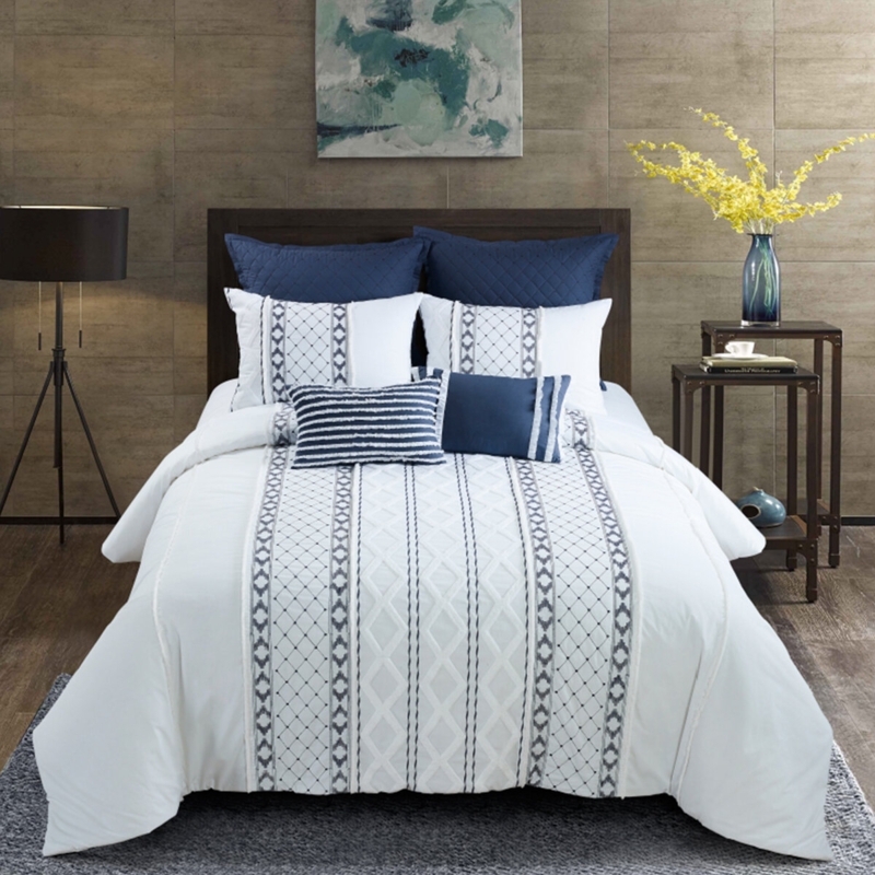 Bodner Cotton Striped Comforter Set