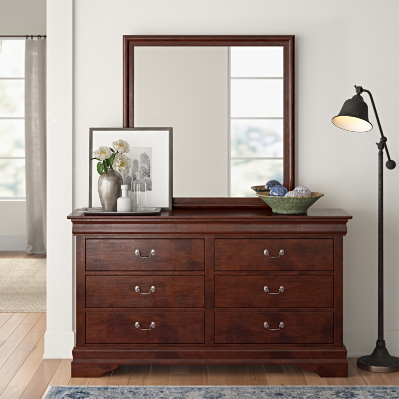 Brandenn 6 - Drawer Dresser with Mirror