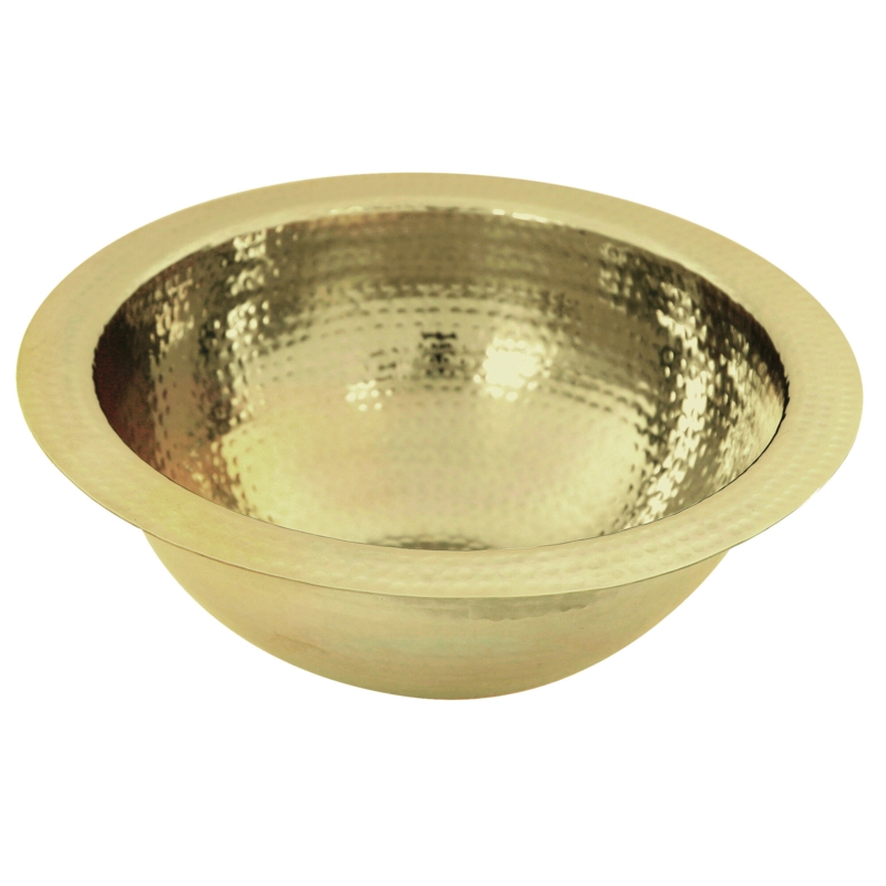 Brightwork Home 13'' L Dual Mount Single Bowl Brass Kitchen Sink