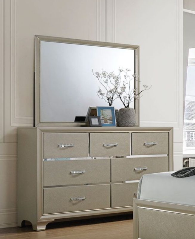 Carine 7 - Drawer Dresser with Mirror