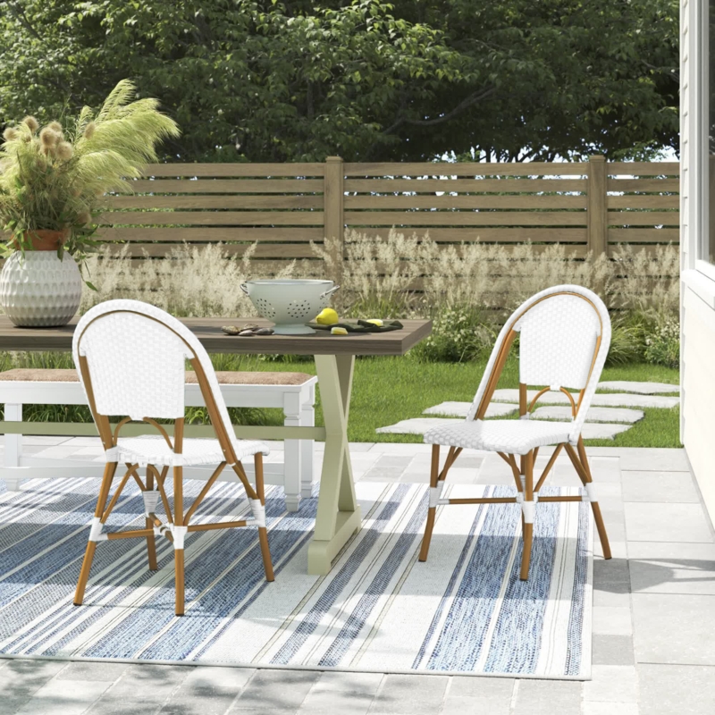 Casidy Outdoor Dining Side Chair (Set of 2)