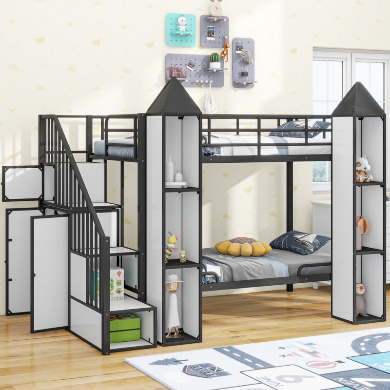 Castle Bunk Bed With Wardrobe