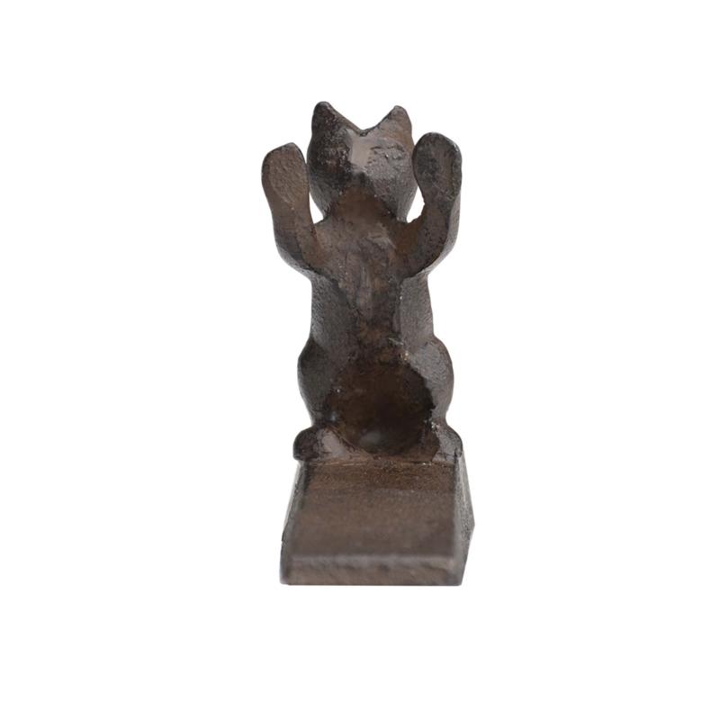 Cat Cast Iron Wedge Floor Stop