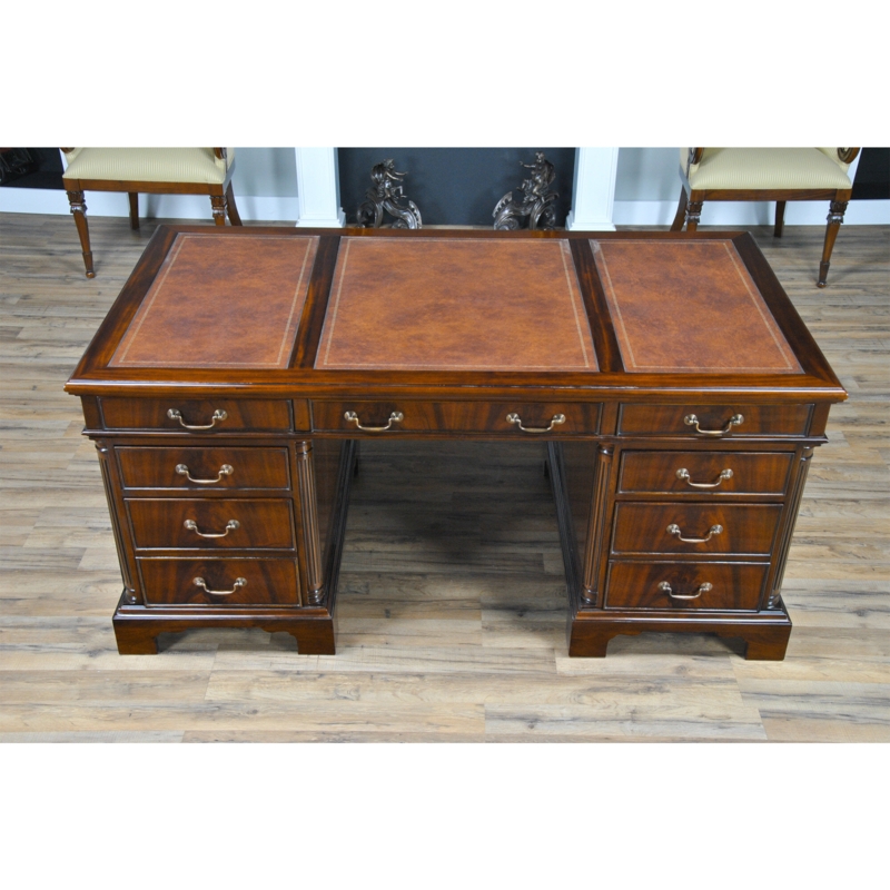 Ceballos Solid Wood Executive Desk