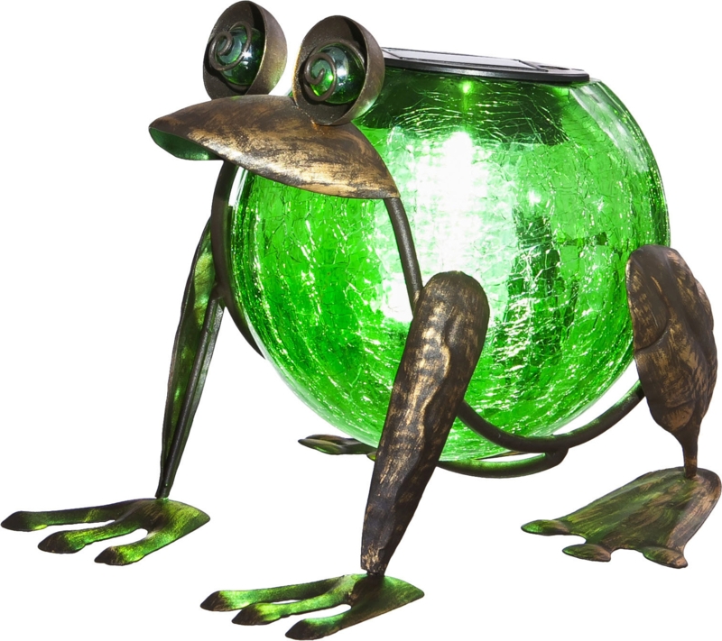Charlie Green Solar Frog Glass Lantern