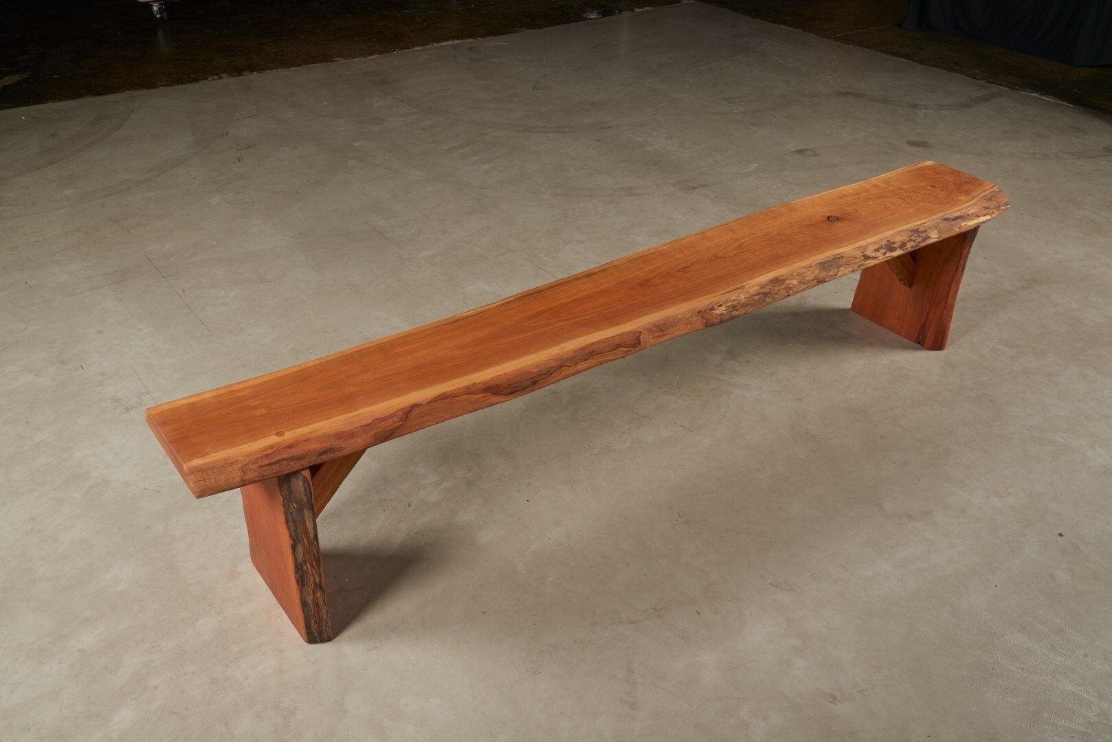 Cherry Bench #3, Custom Live Edge Bench, One of a Kind Live Edge, Rustic Bench, Entryway Bench, Contemporary Bench, Farmhouse Bench