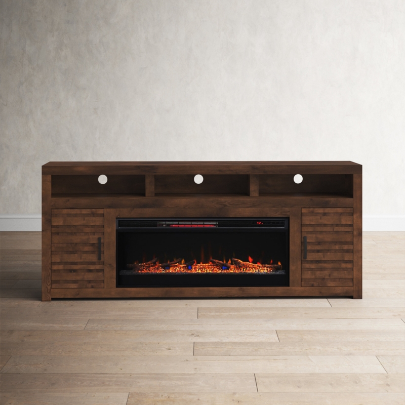 Chestle 78-inch Electric Fireplace TV Stand Console