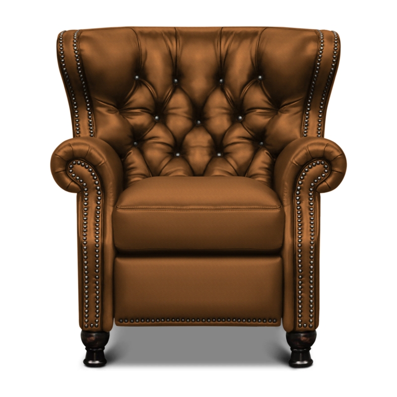 Churchill 36" Wide Genuine Leather Manual Club Recliner