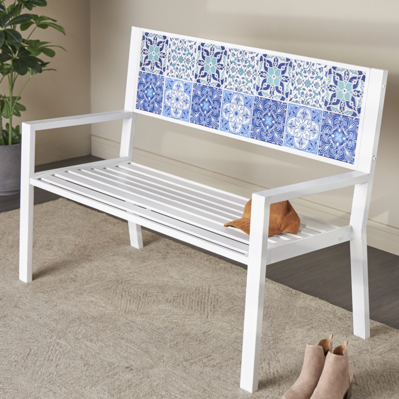 Ciresica Metal Outdoor Bench