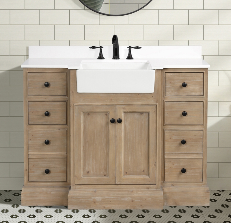 Claire 48'' Single Bathroom Vanity with Top