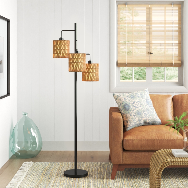 Coleford 65'' Black Tree Floor Lamp
