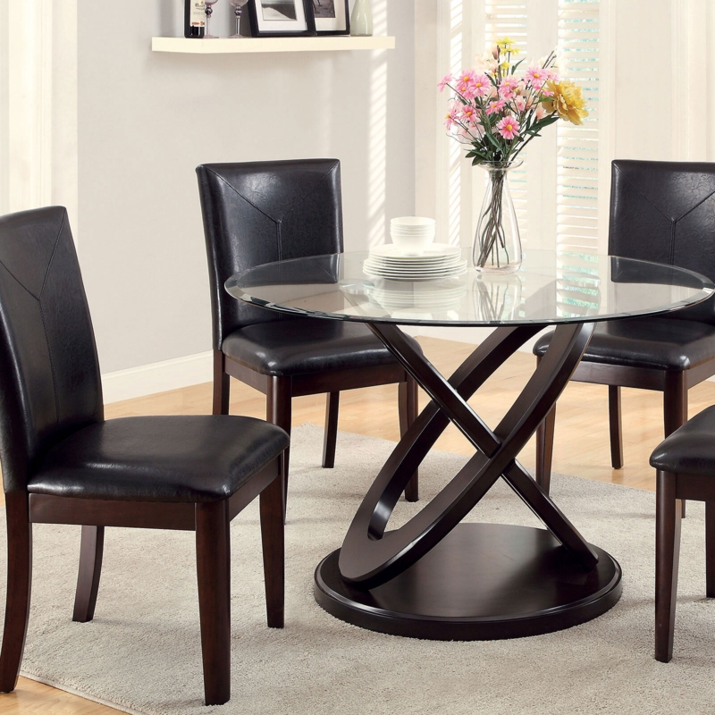 Colm Oval Glass Top Dining Table