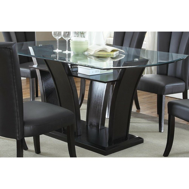 Cordele Oval Glass Top Dining Table