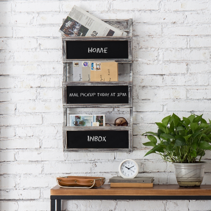 Courter 3 Slot Wall Mounted Magazine Rack