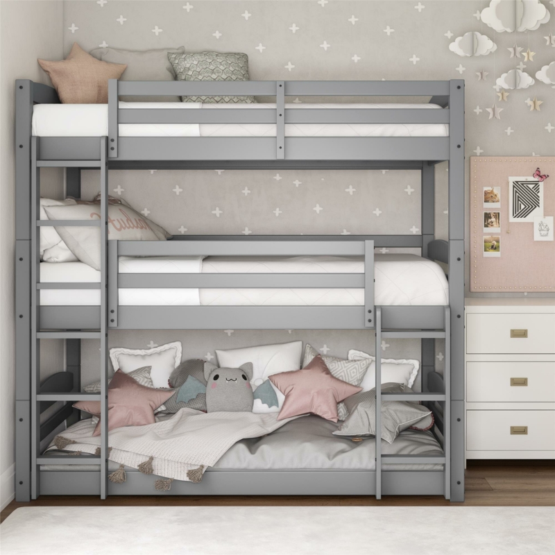 Cvyatko Twin over Twin Triple Bunk Bed