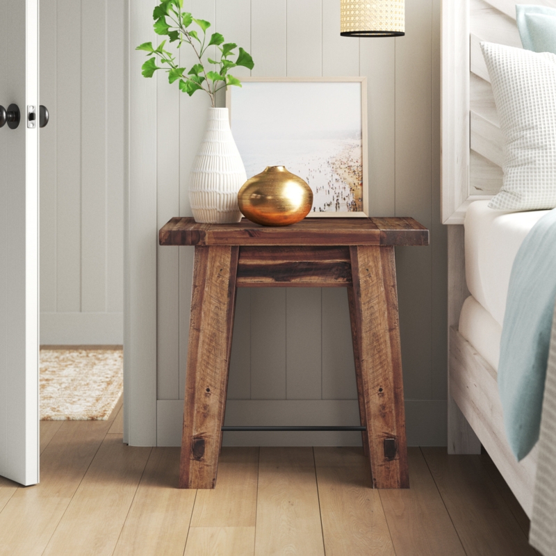 Distressed End Table