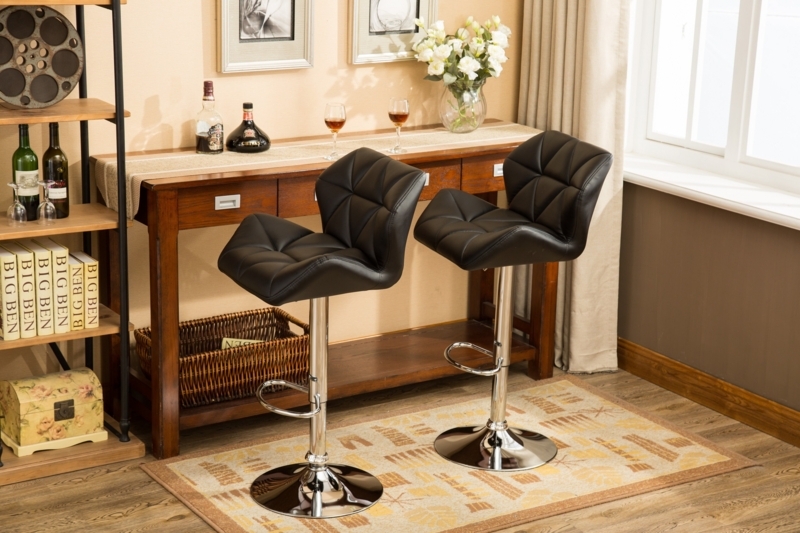 Decotis Swivel Adjustable Height Stool (Set of 2)