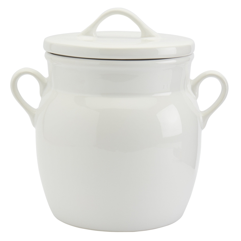 Denmark Tools for Cooks Stoneware Cookie Jar Canister White Bistro