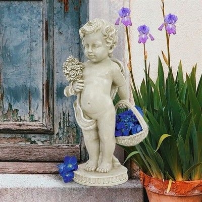 Design Toscano Cherub's Bouquet Statue