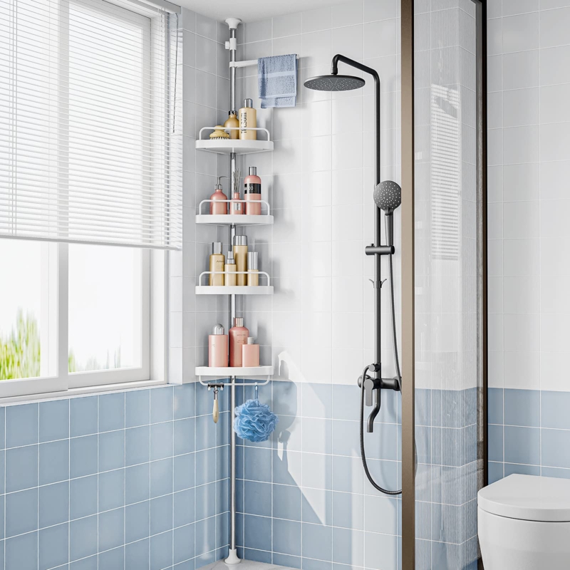 Dougald Freestanding Stainless Steel Shower Caddy