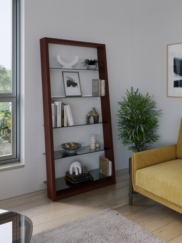 Eileen Blanc 74" H x 34.25 W Ladder Bookcase