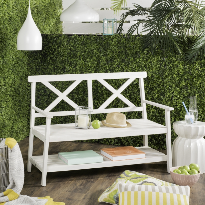 Elodie Acacia Outdoor Bench