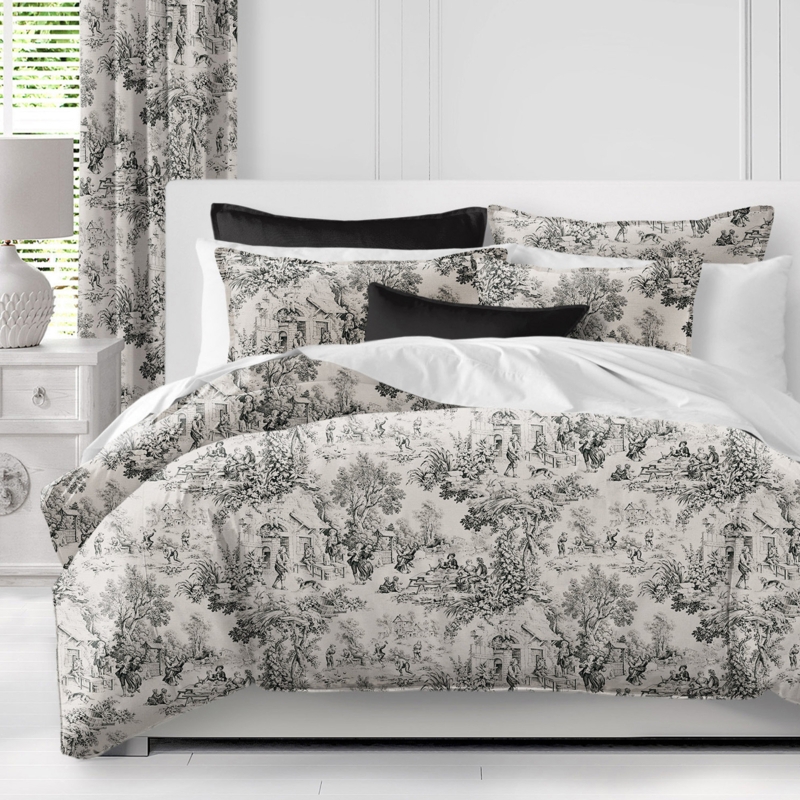 Elysees Cotton Toile Comforter Set