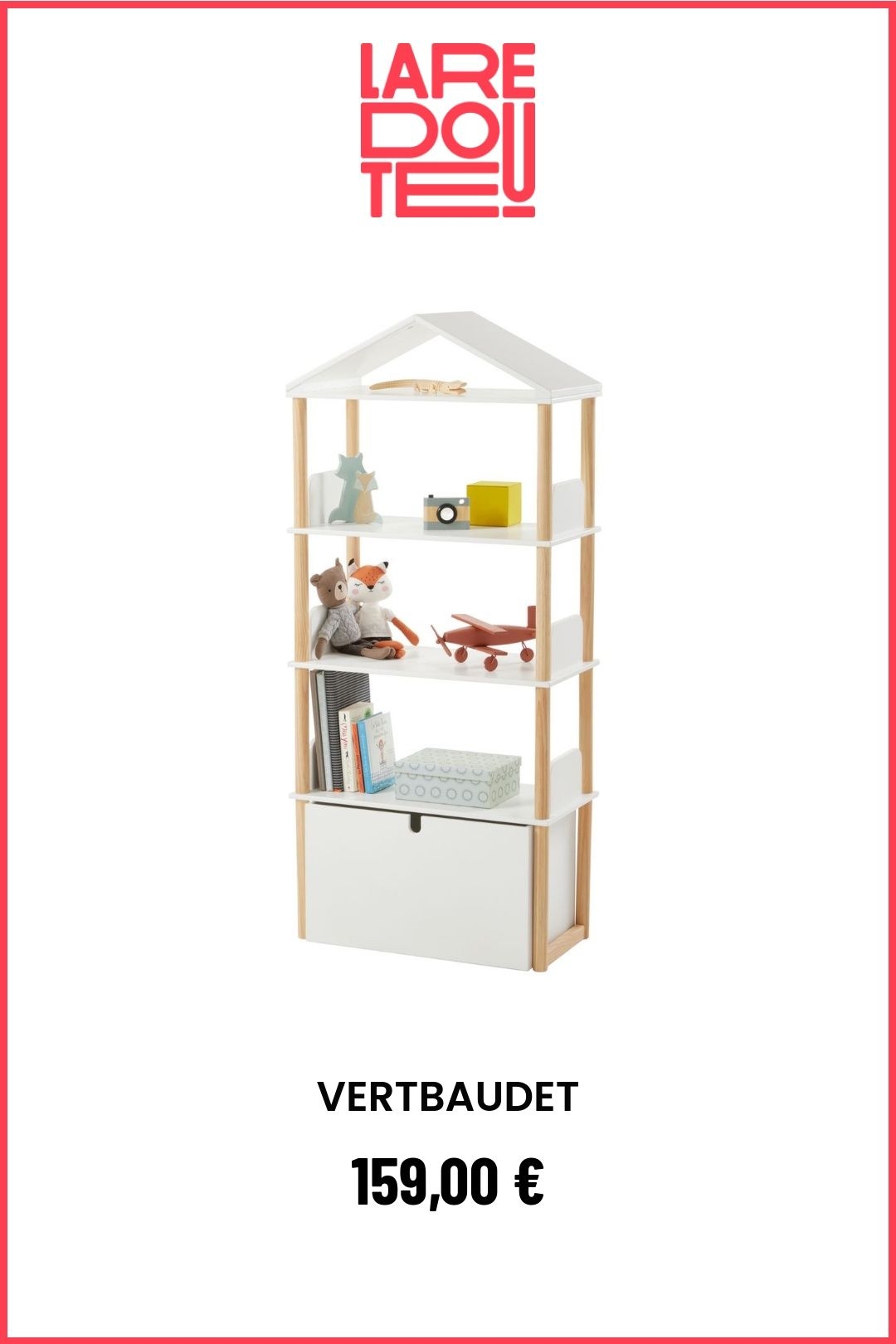 Etagre Bibliothque "maison" Ligne Woody