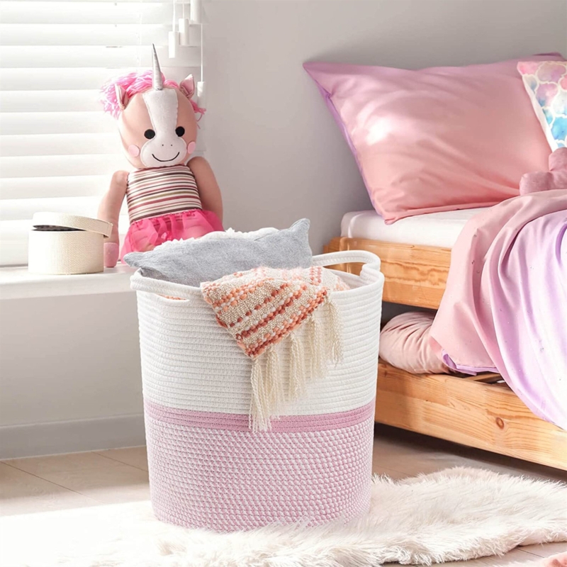Fabric Laundry Basket with Handles
