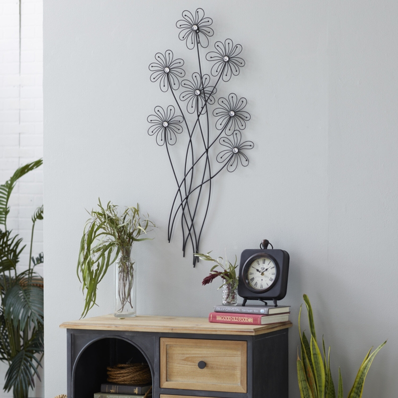Farmhouse Plants & Flowers Wall Decor on Metal